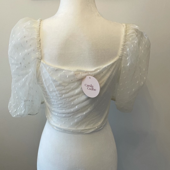 Camila Coelho Sancia crop top in white - Picture 6 of 8